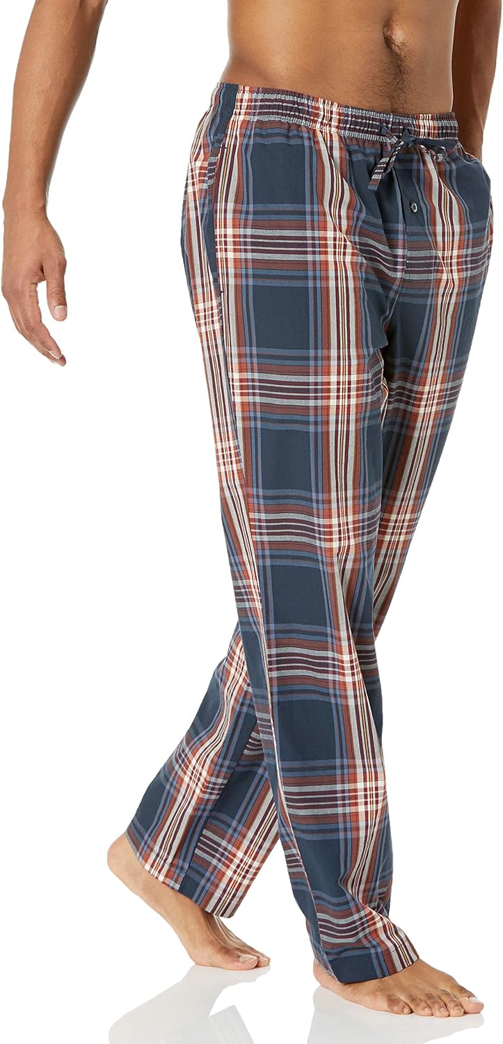 men Straight-Fit Woven Pajama Pant